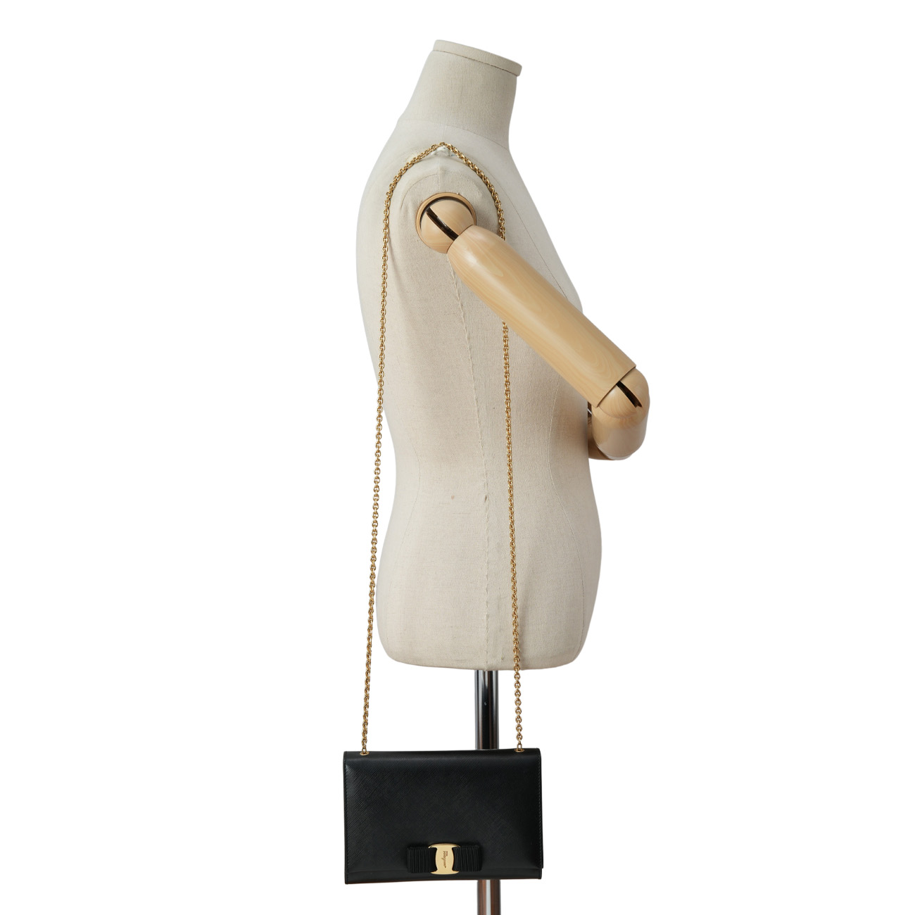 FERRAGAMO(USED)페레가모 바라리본 체인 숄더백
