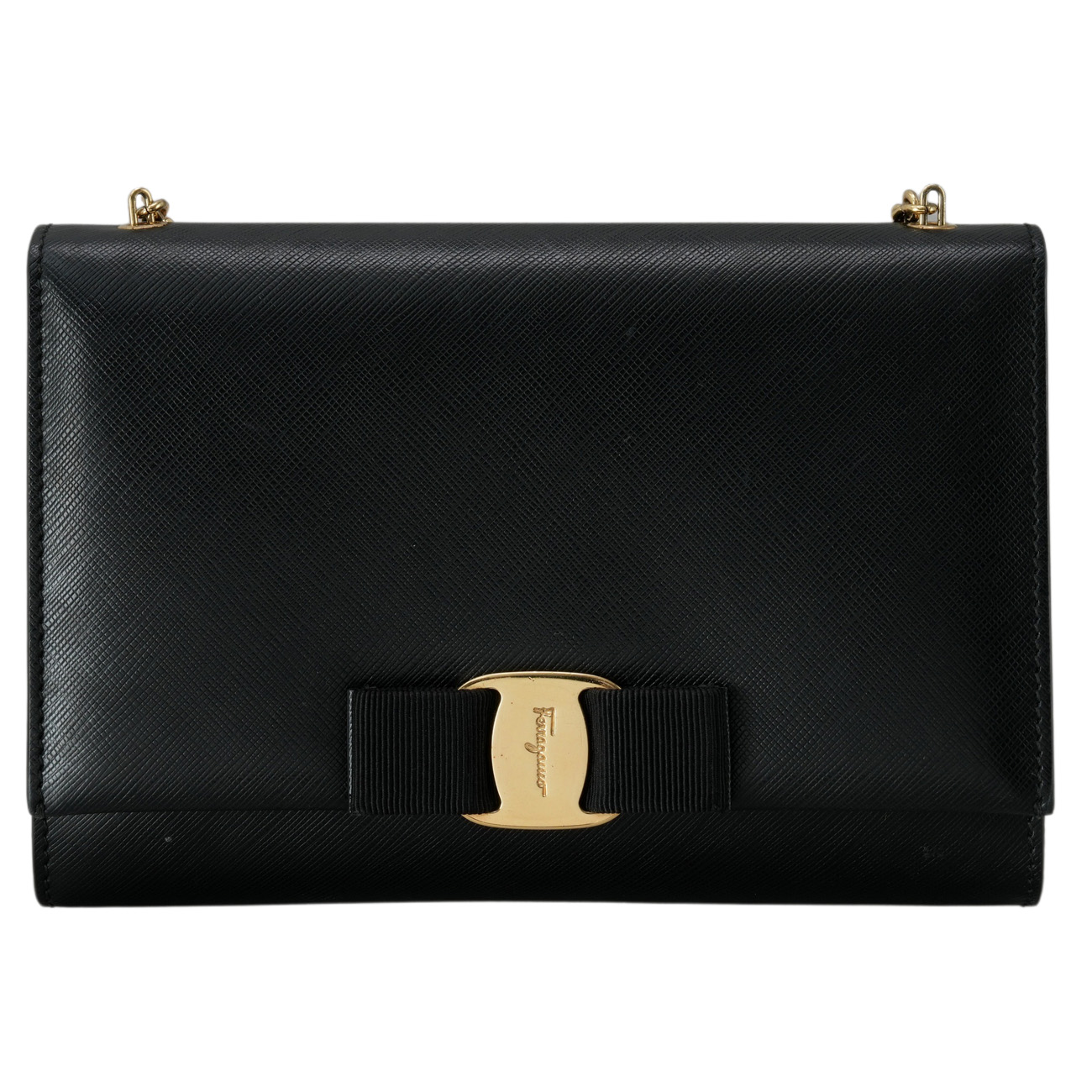 FERRAGAMO(USED)페레가모 바라리본 체인 숄더백