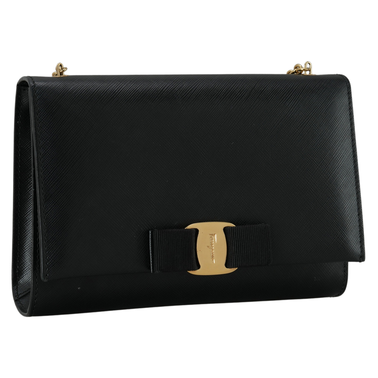 FERRAGAMO(USED)페레가모 바라리본 체인 숄더백