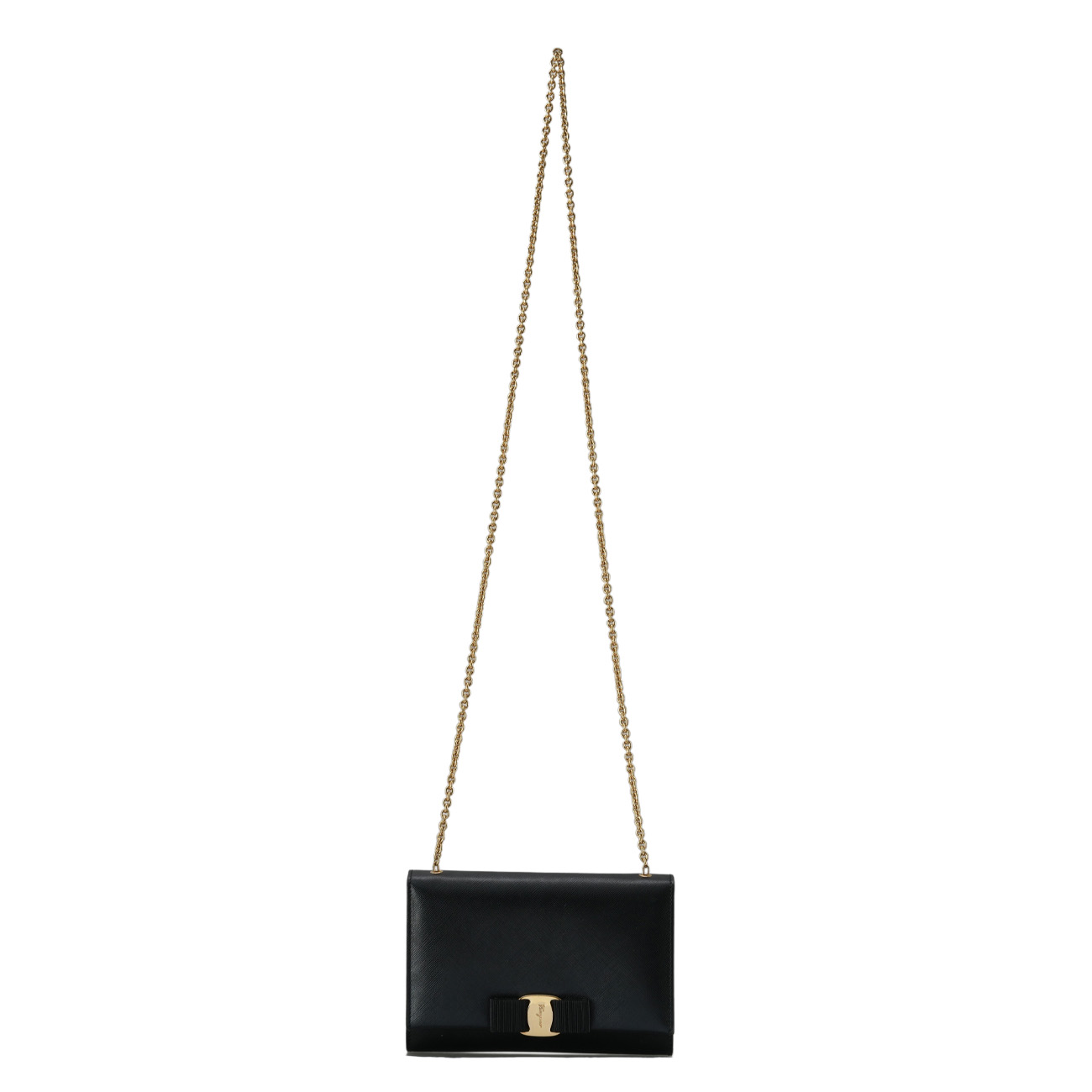 FERRAGAMO(USED)페레가모 바라리본 체인 숄더백