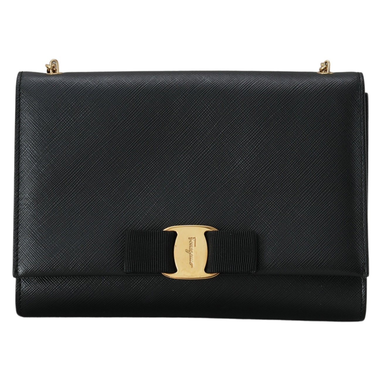 FERRAGAMO(USED)페레가모 바라리본 체인 크로스백