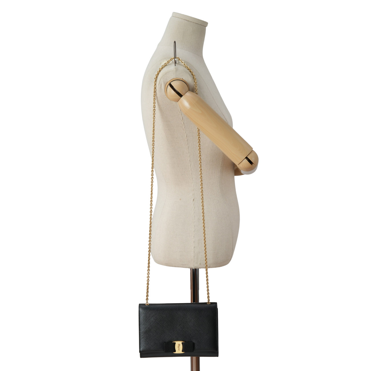 FERRAGAMO(USED)페레가모 바라리본 체인 크로스백