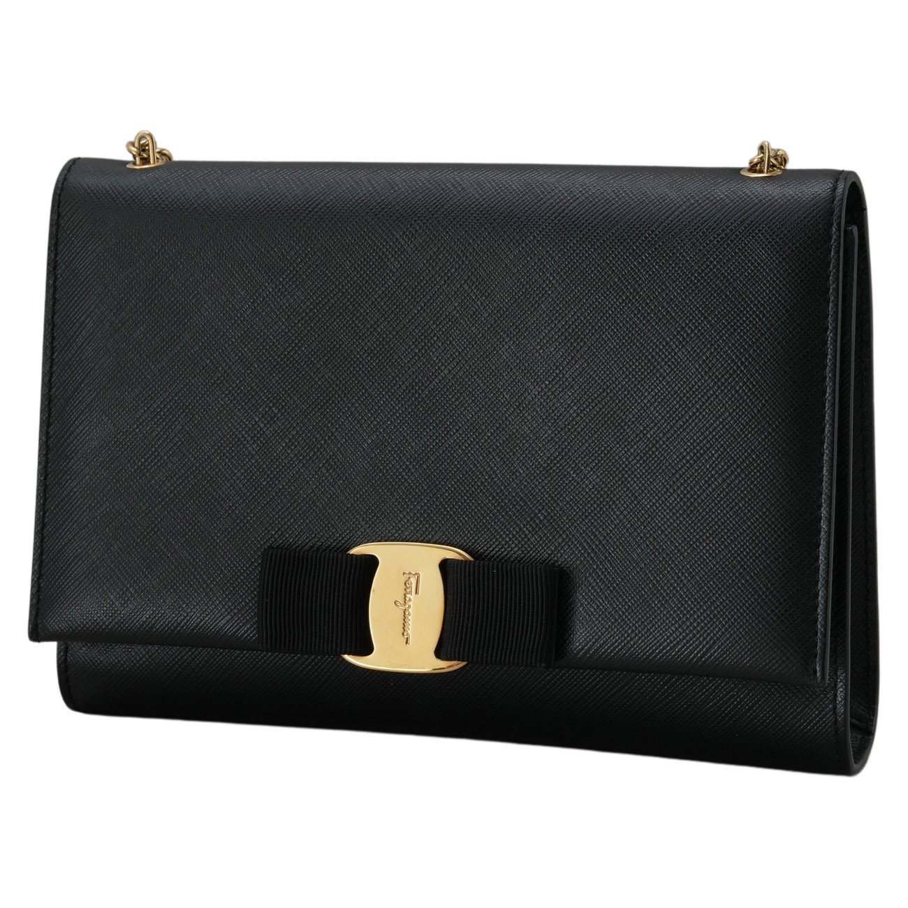 FERRAGAMO(USED)페레가모 바라리본 체인 크로스백