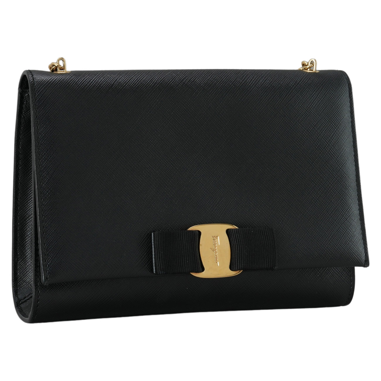 FERRAGAMO(USED)페레가모 바라리본 체인 크로스백