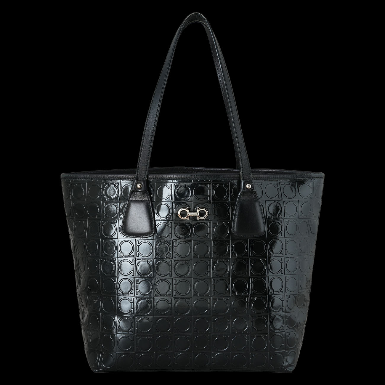 FERRAGAMO(USED)페레가모 간치니 쇼퍼백