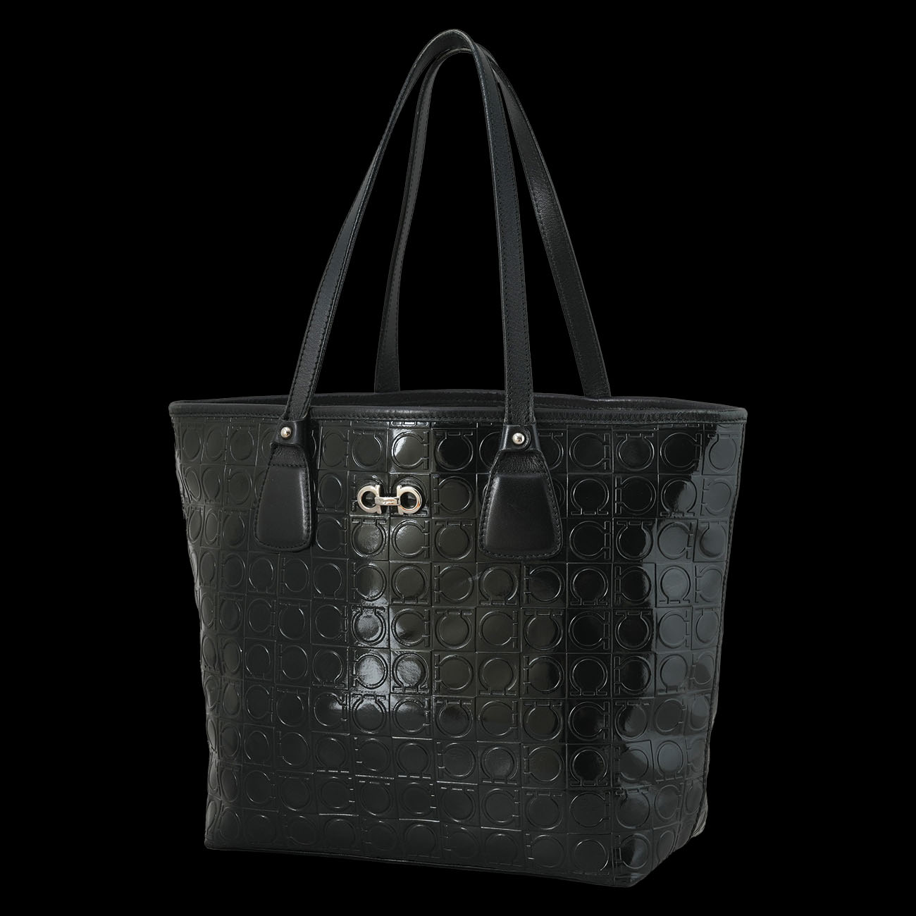 FERRAGAMO(USED)페레가모 간치니 쇼퍼백