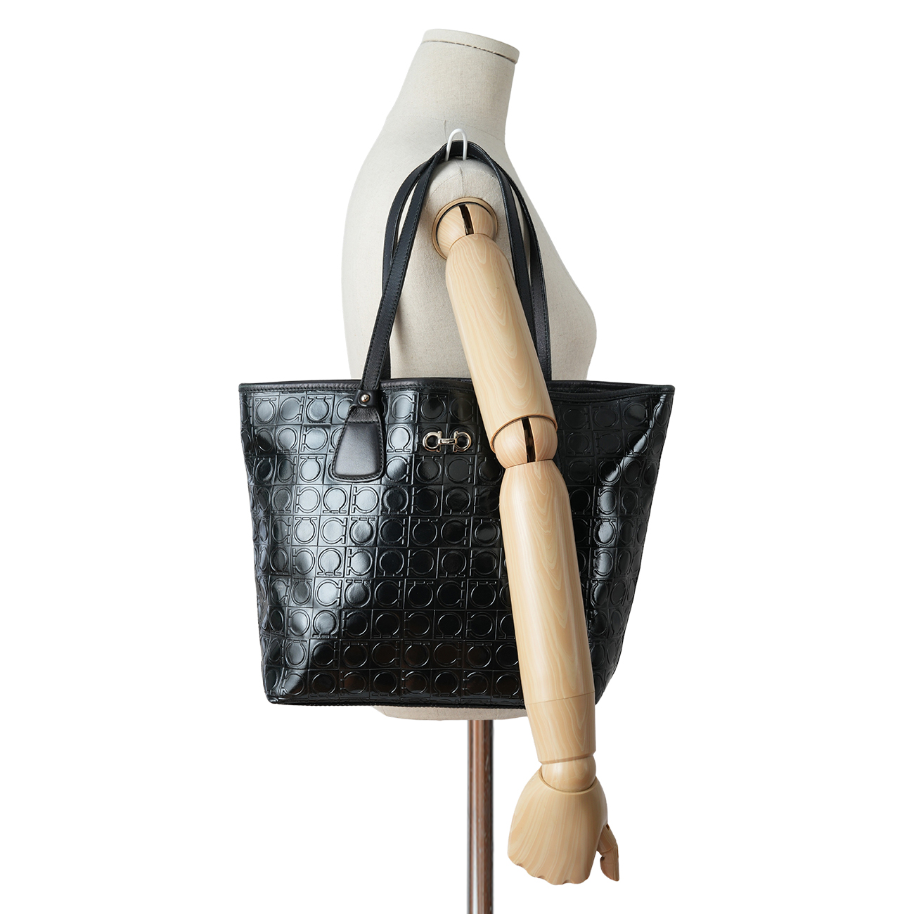 FERRAGAMO(USED)페레가모 간치니 쇼퍼백