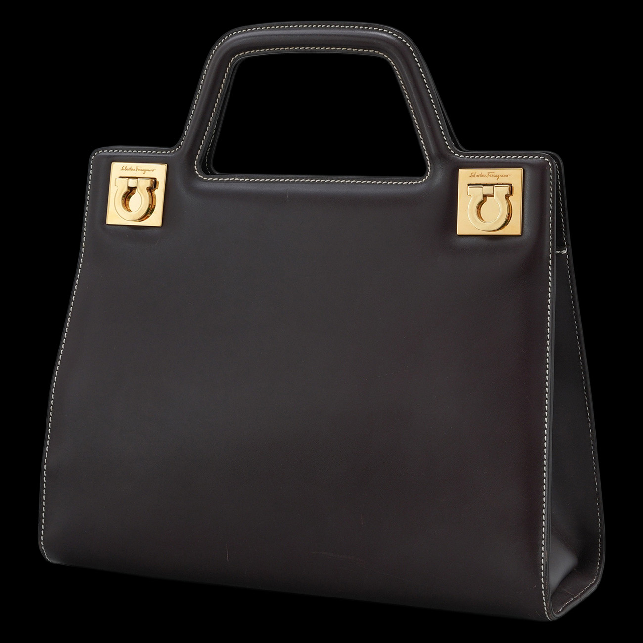 FERRAGAMO(USED)페레가모 간치니 토트겸 숄더백