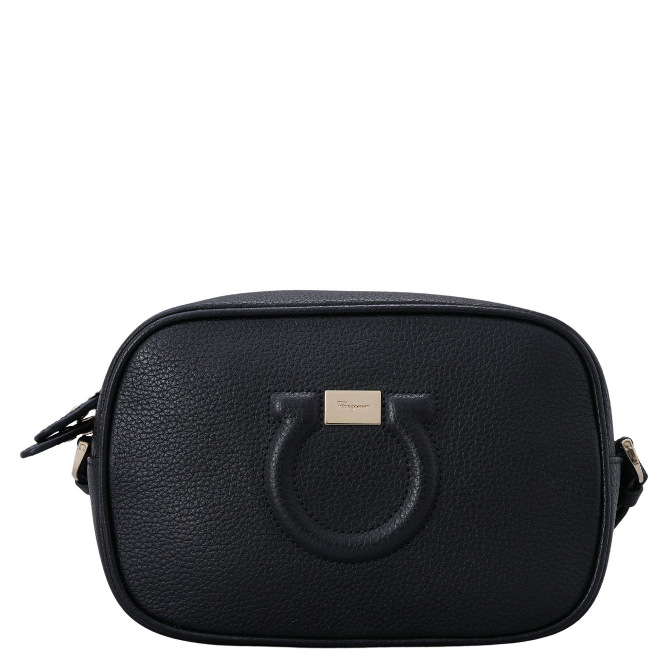 FERRAGAMO(USED)페레가모 시티 간치니 미니 크로스백 블랙