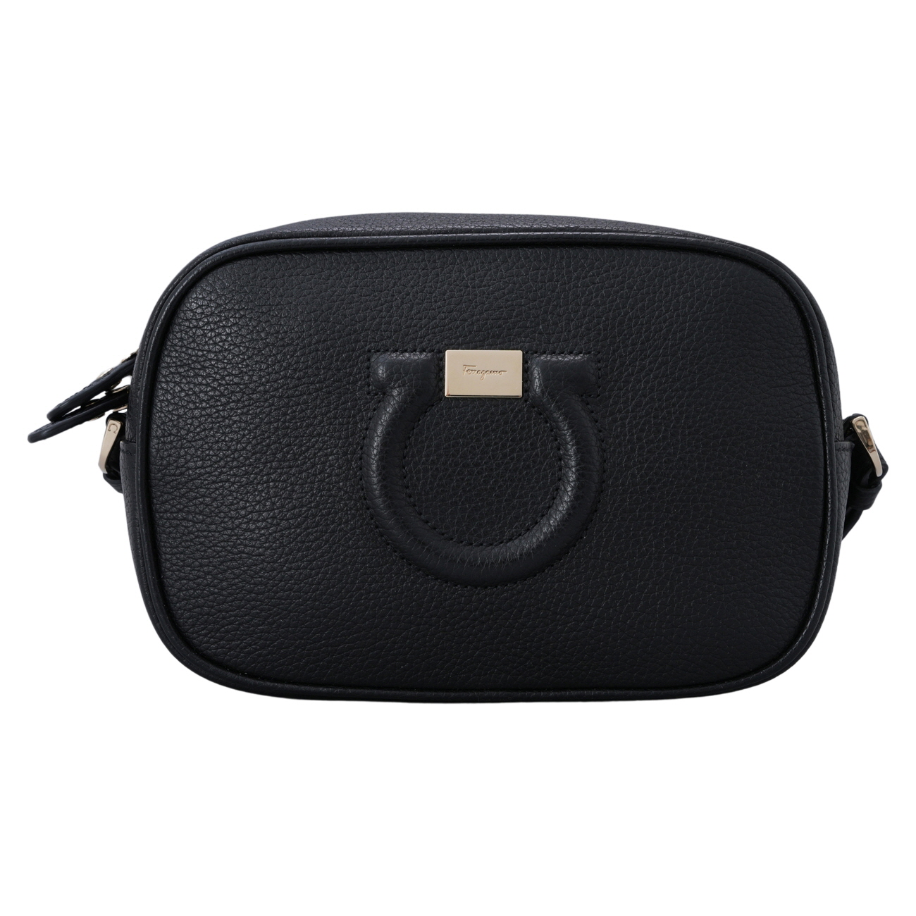 FERRAGAMO(USED)페레가모 시티 간치니 미니 크로스백 블랙