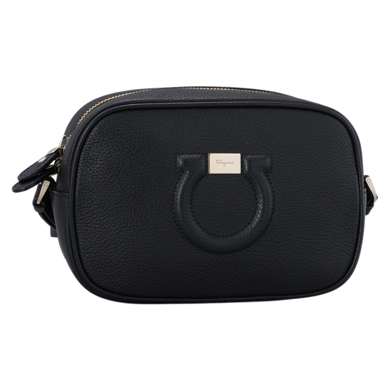 FERRAGAMO(USED)페레가모 시티 간치니 미니 크로스백 블랙