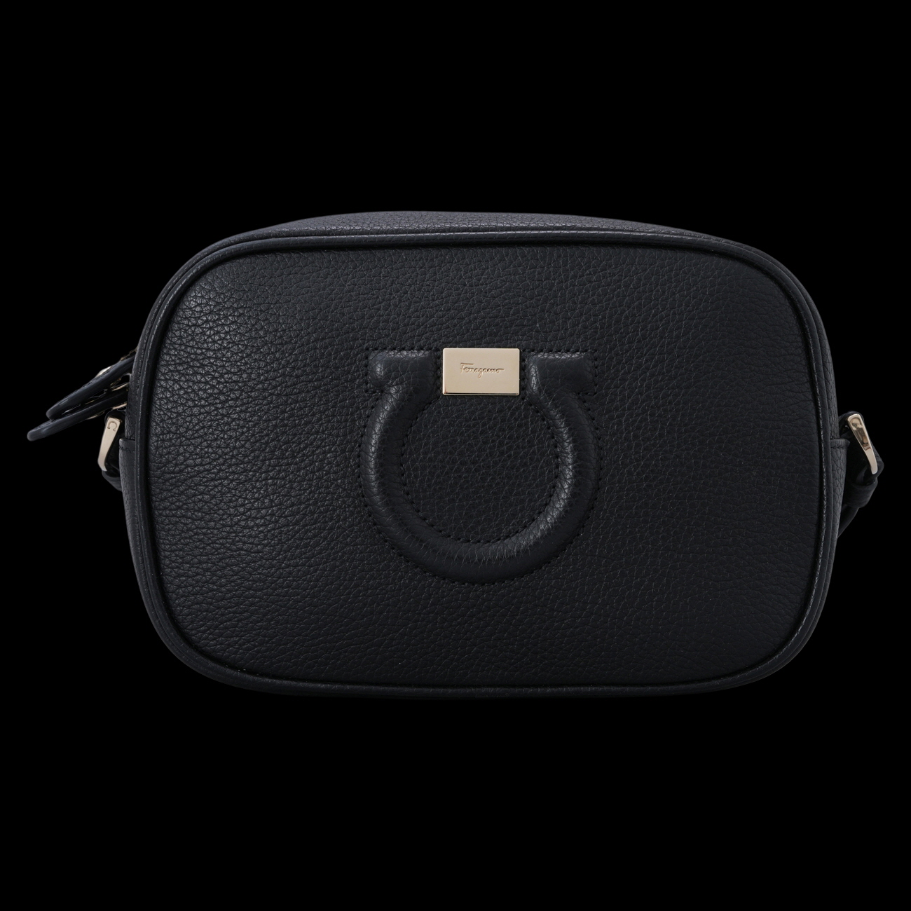 FERRAGAMO(USED)페레가모 시티 간치니 미니 크로스백 블랙