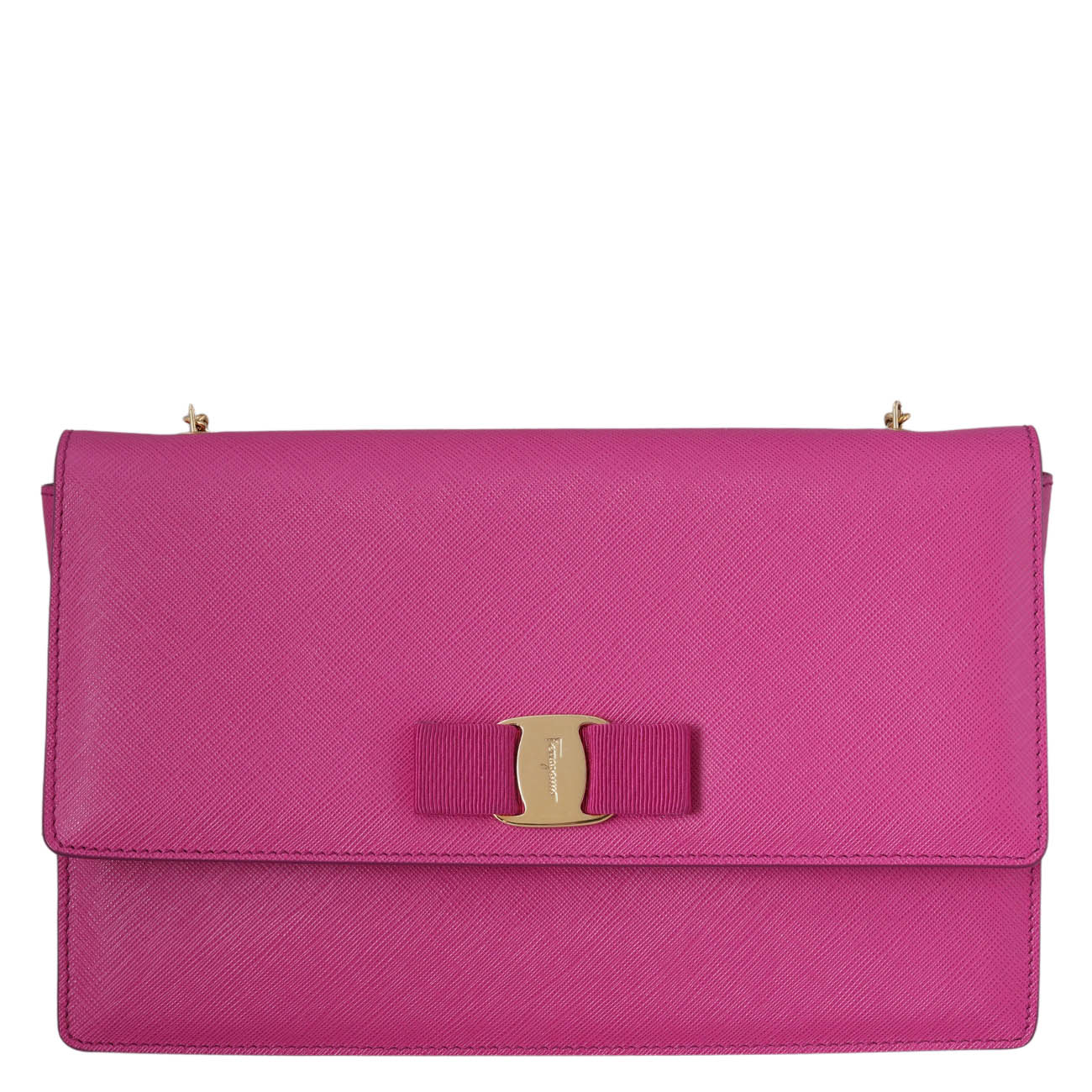 FERRAGAMO(USED)페레가모 간치니 바라리본 체인백
