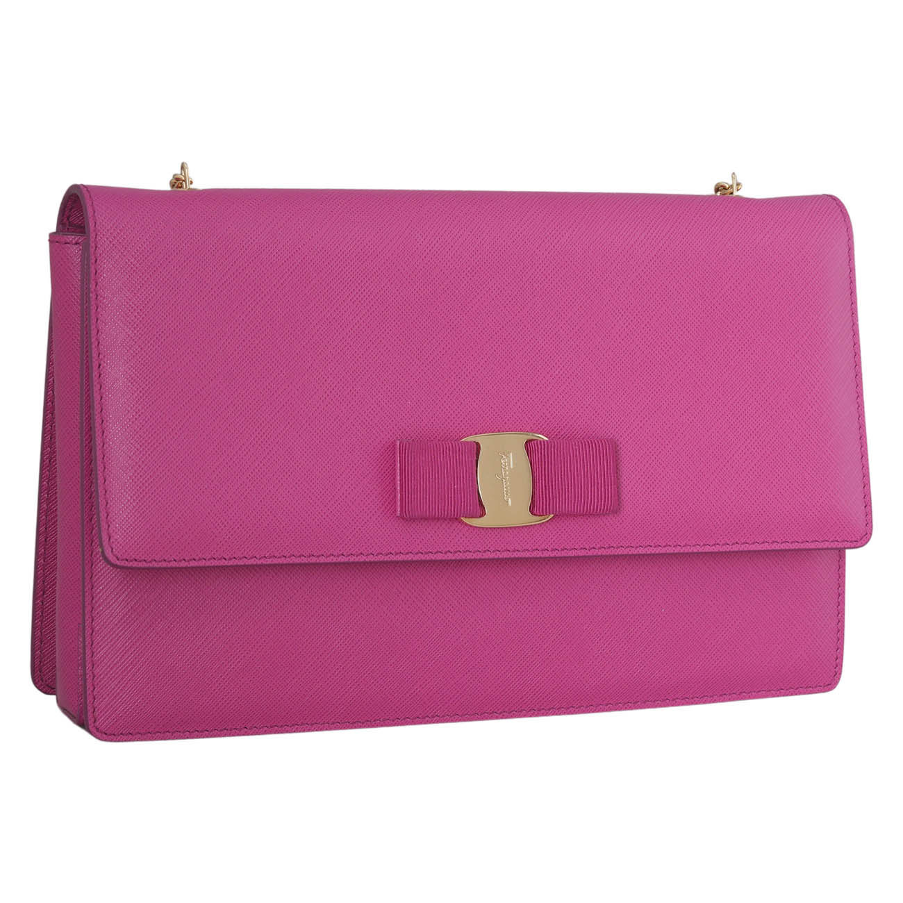 FERRAGAMO(USED)페레가모 간치니 바라리본 체인백