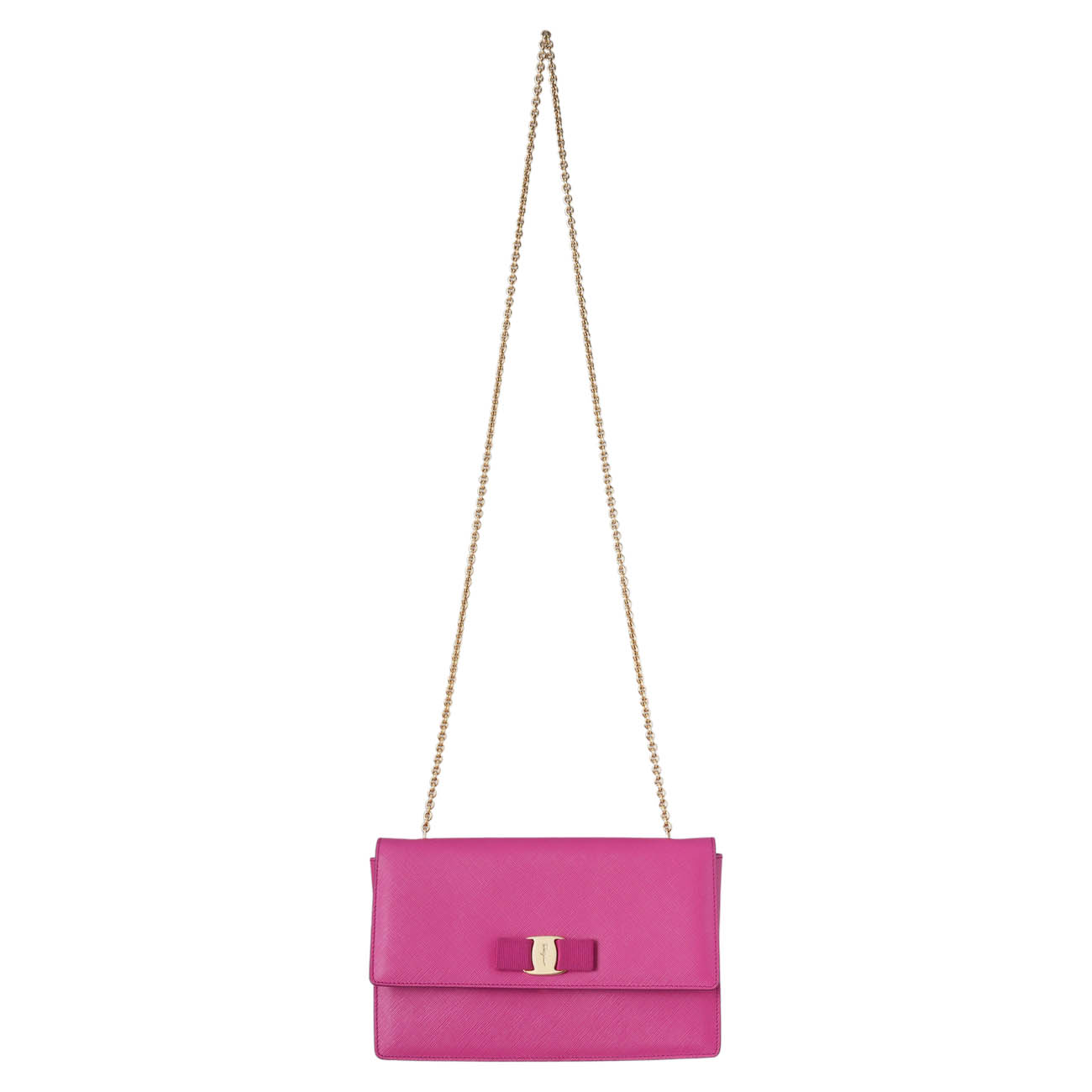 FERRAGAMO(USED)페레가모 간치니 바라리본 체인백
