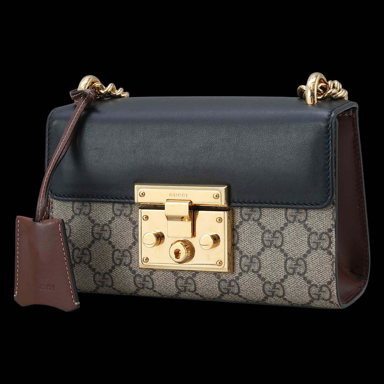 GUCCI(USED)구찌 409487 패들락 스몰 체인 숄더백