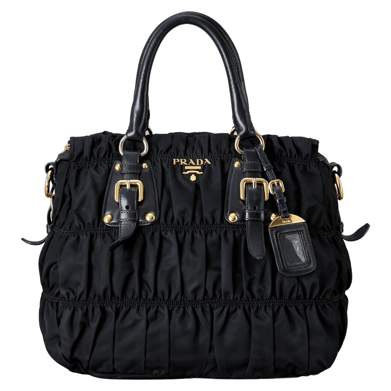 PRADA(USED)프라다 고프레 토트겸 숄더백