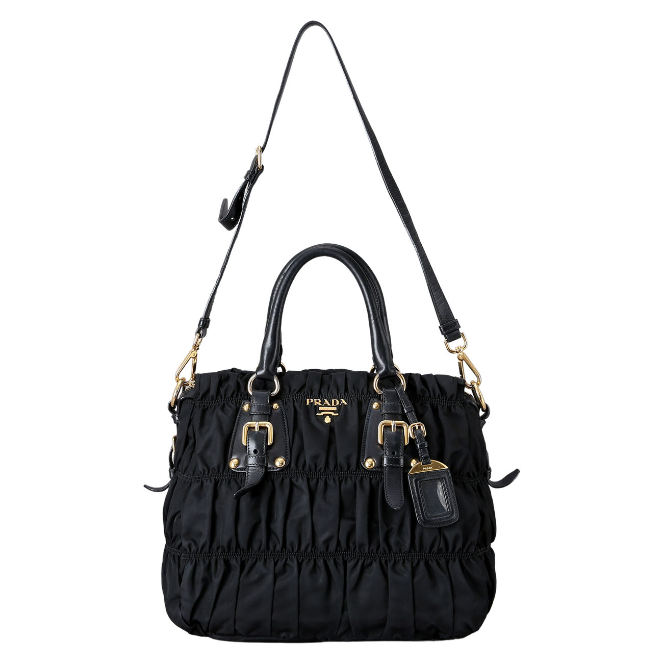 PRADA(USED)프라다 고프레 토트겸 숄더백
