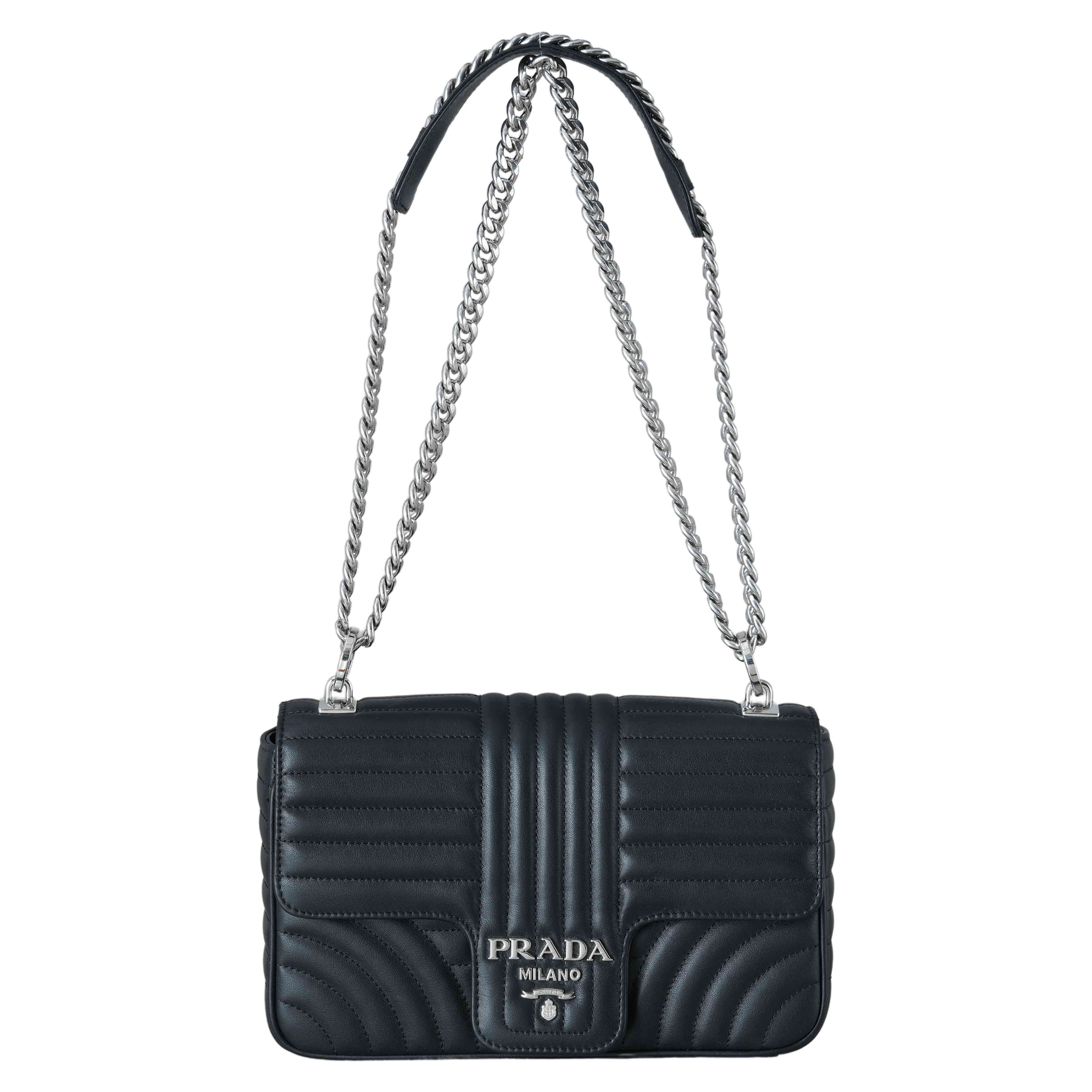 PRADA(USED)프라다 다이아그램 체인 숄더백
