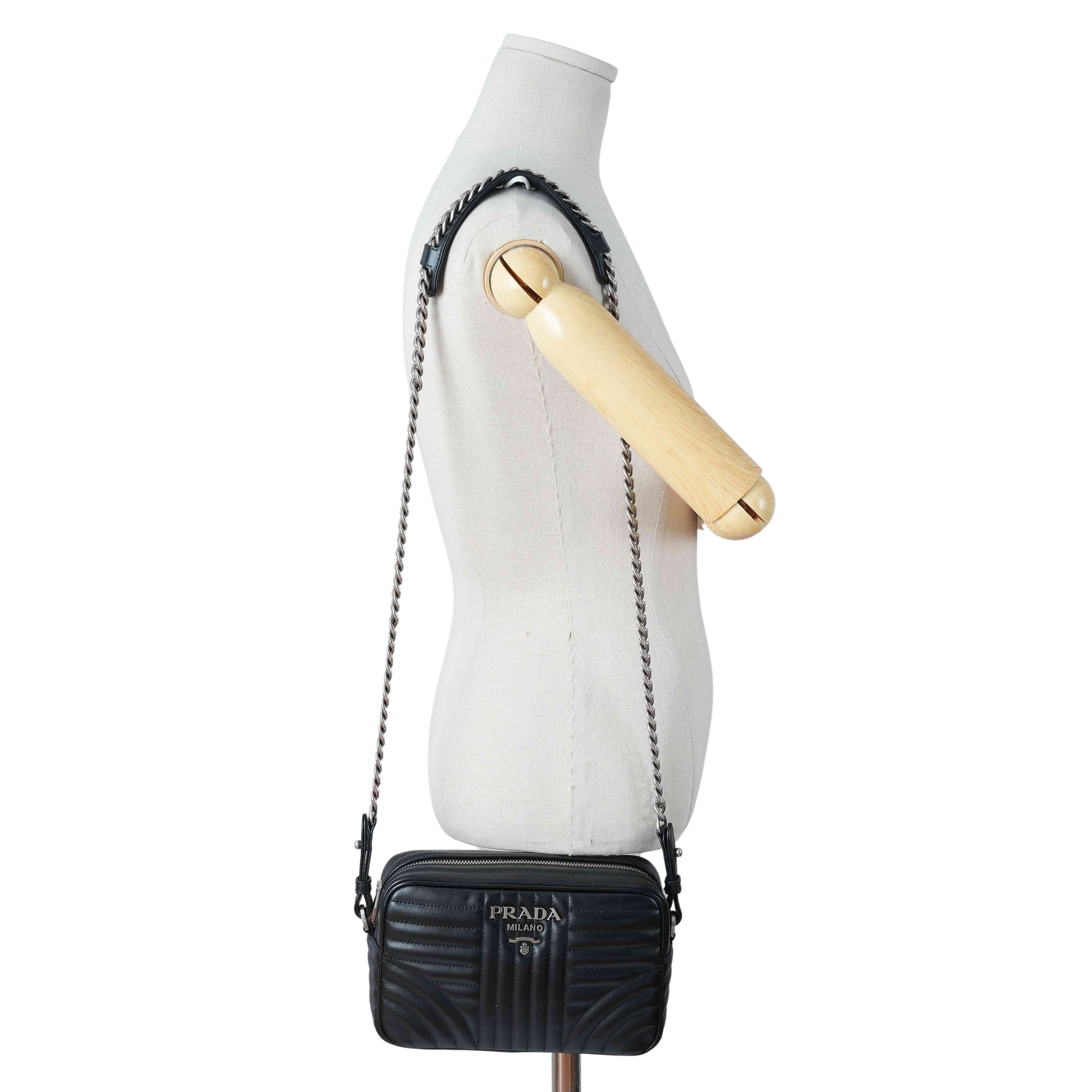 PRADA(USED)프라다 1BH083 다이어그램 숄더백