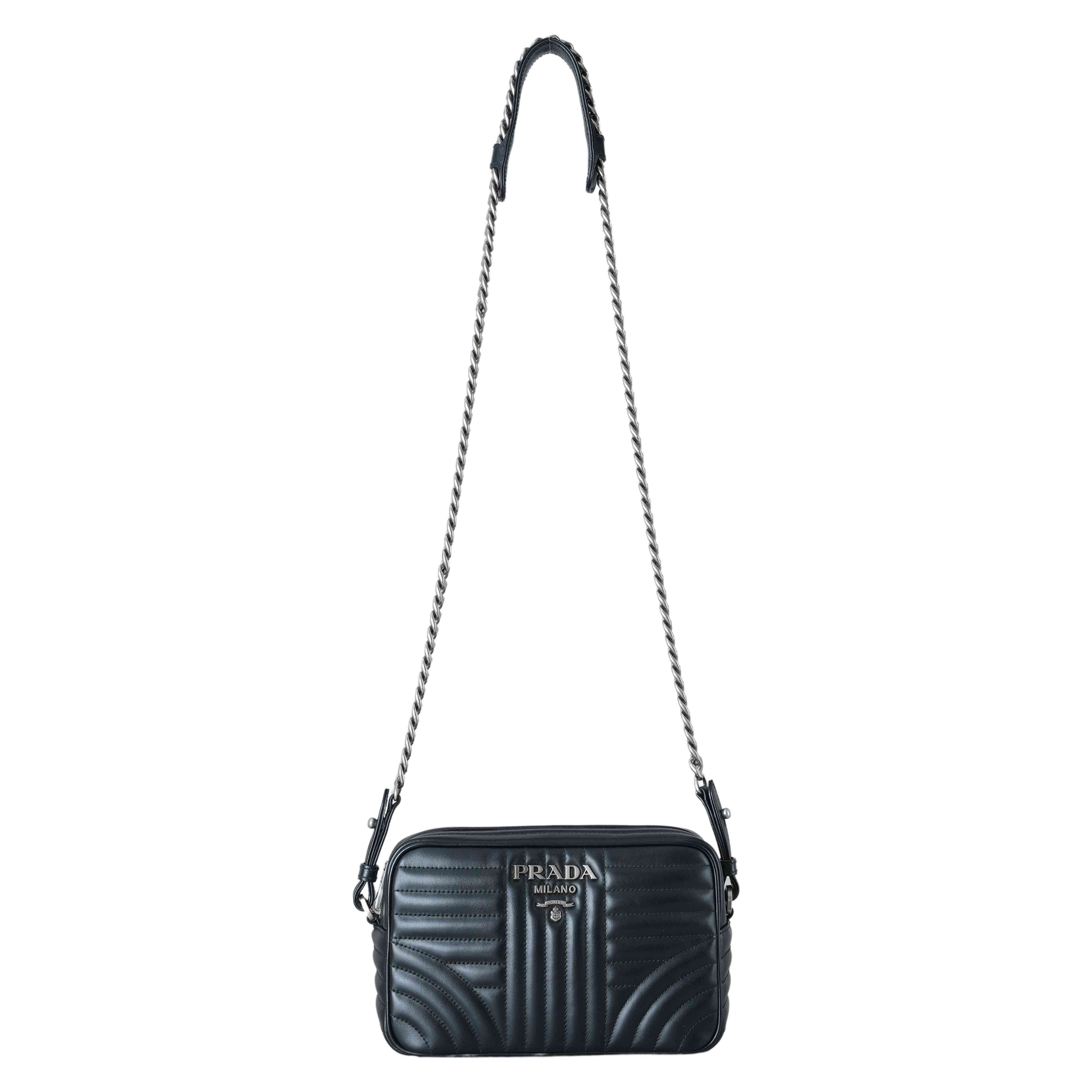 PRADA(USED)프라다 1BH083 다이어그램 숄더백