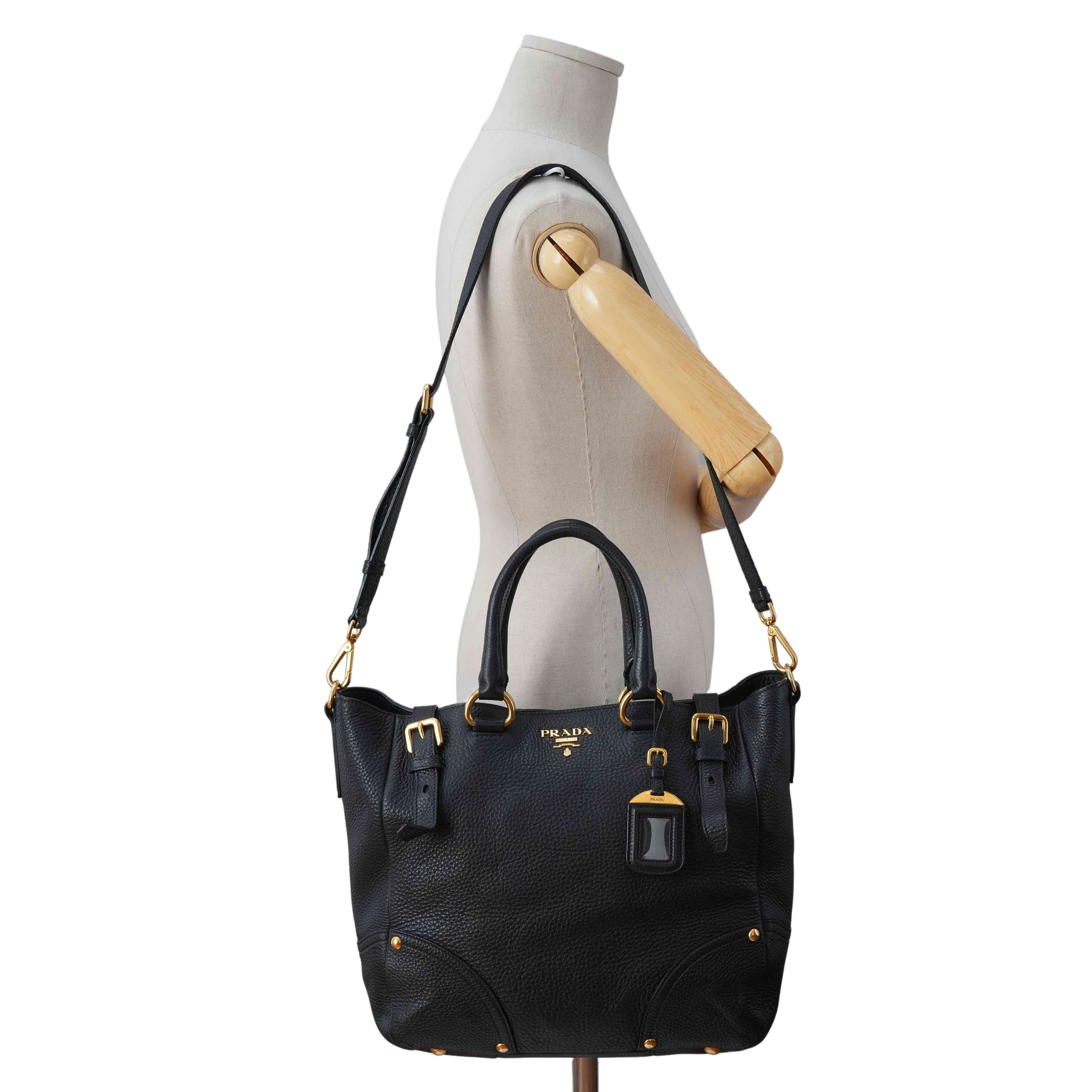 PRADA(USED)프라다 BN2356 비텔로 다이노 토트 겸 숄더백