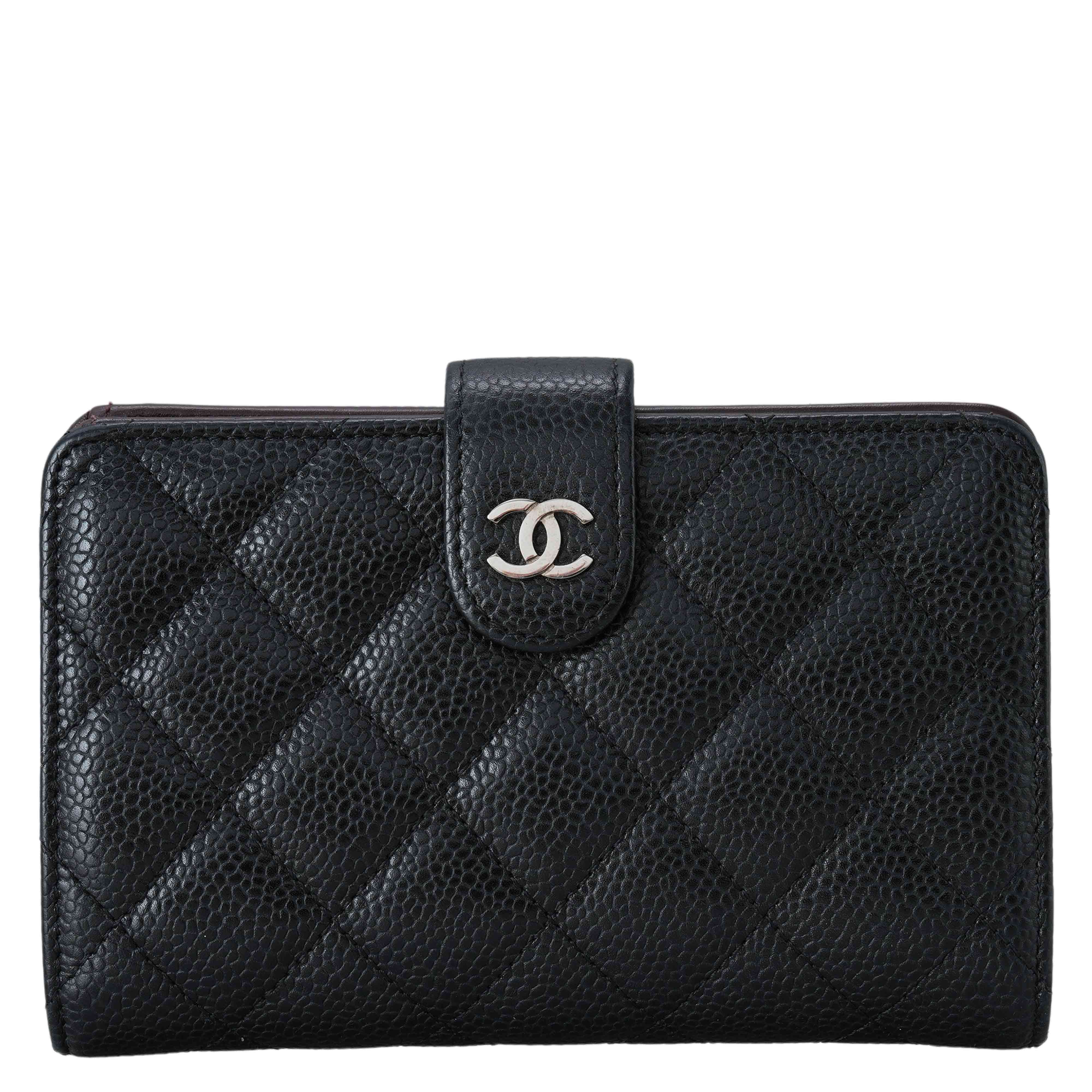 CHANEL(USED)샤넬 A4866 캐비어 클래식 중지갑
