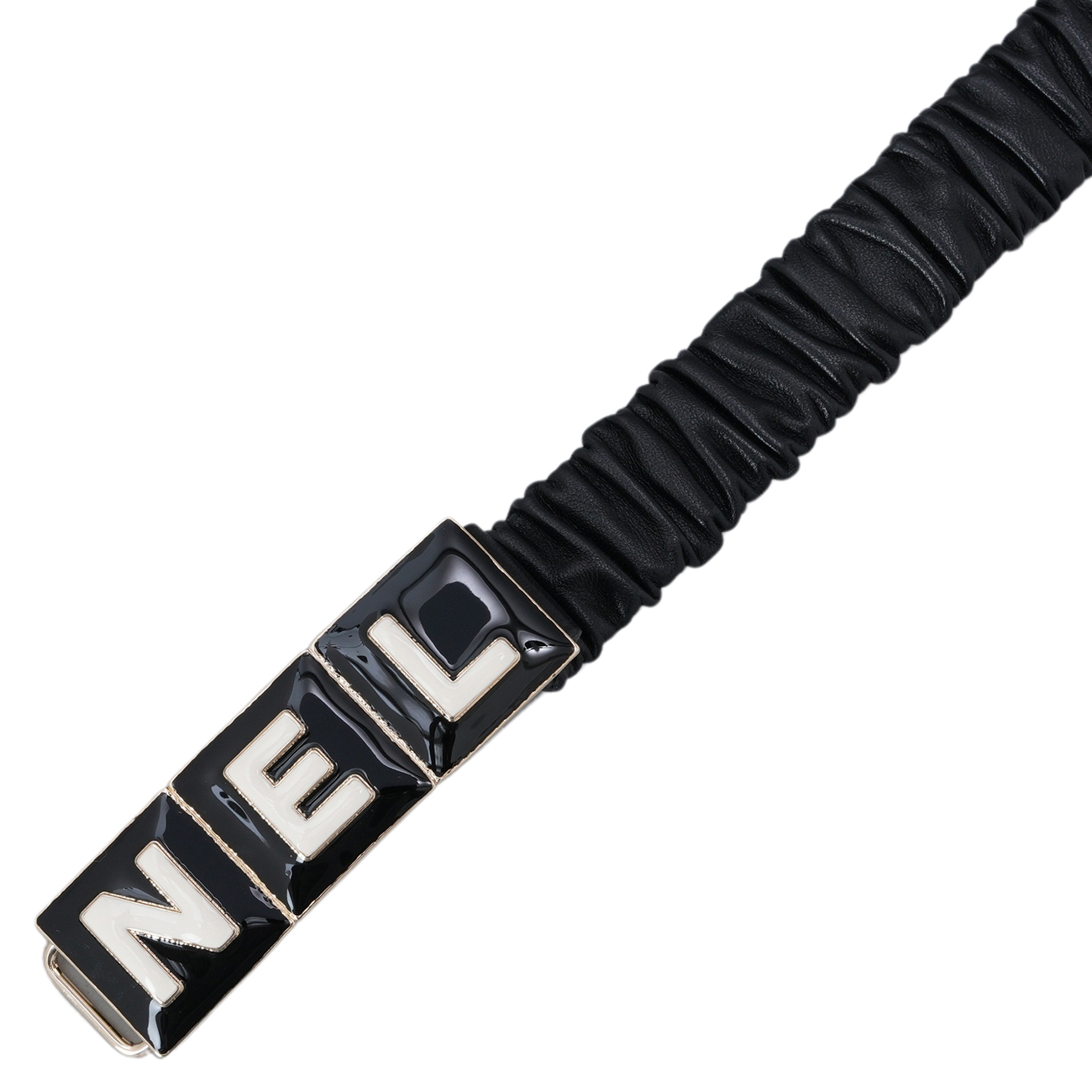 CHANEL(USED)샤넬 레터링 밴딩 벨트