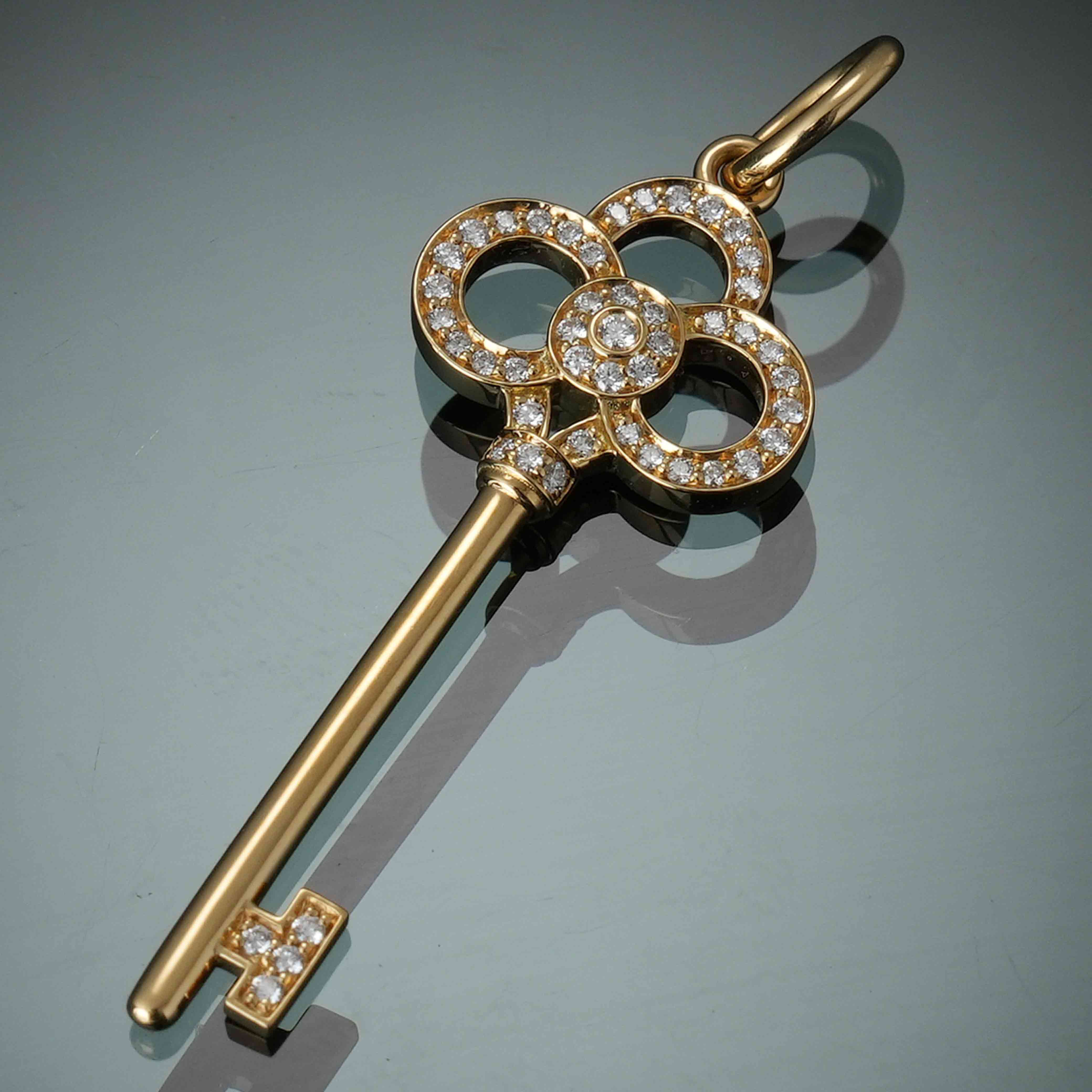 TIFFANY&CO(USED)티파니앤코 다이아몬드 크라운 키 펜던트