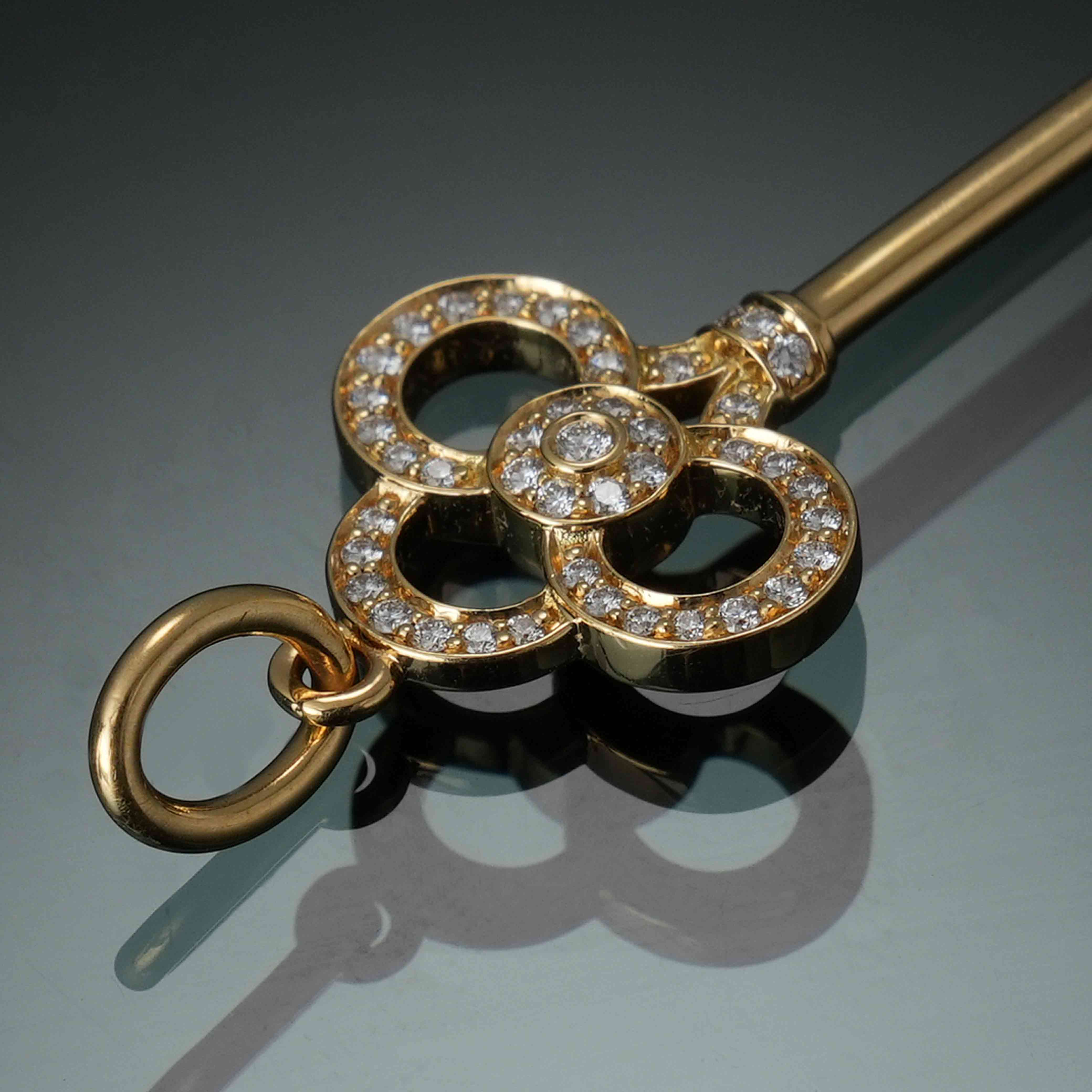 TIFFANY&CO(USED)티파니앤코 다이아몬드 크라운 키 펜던트
