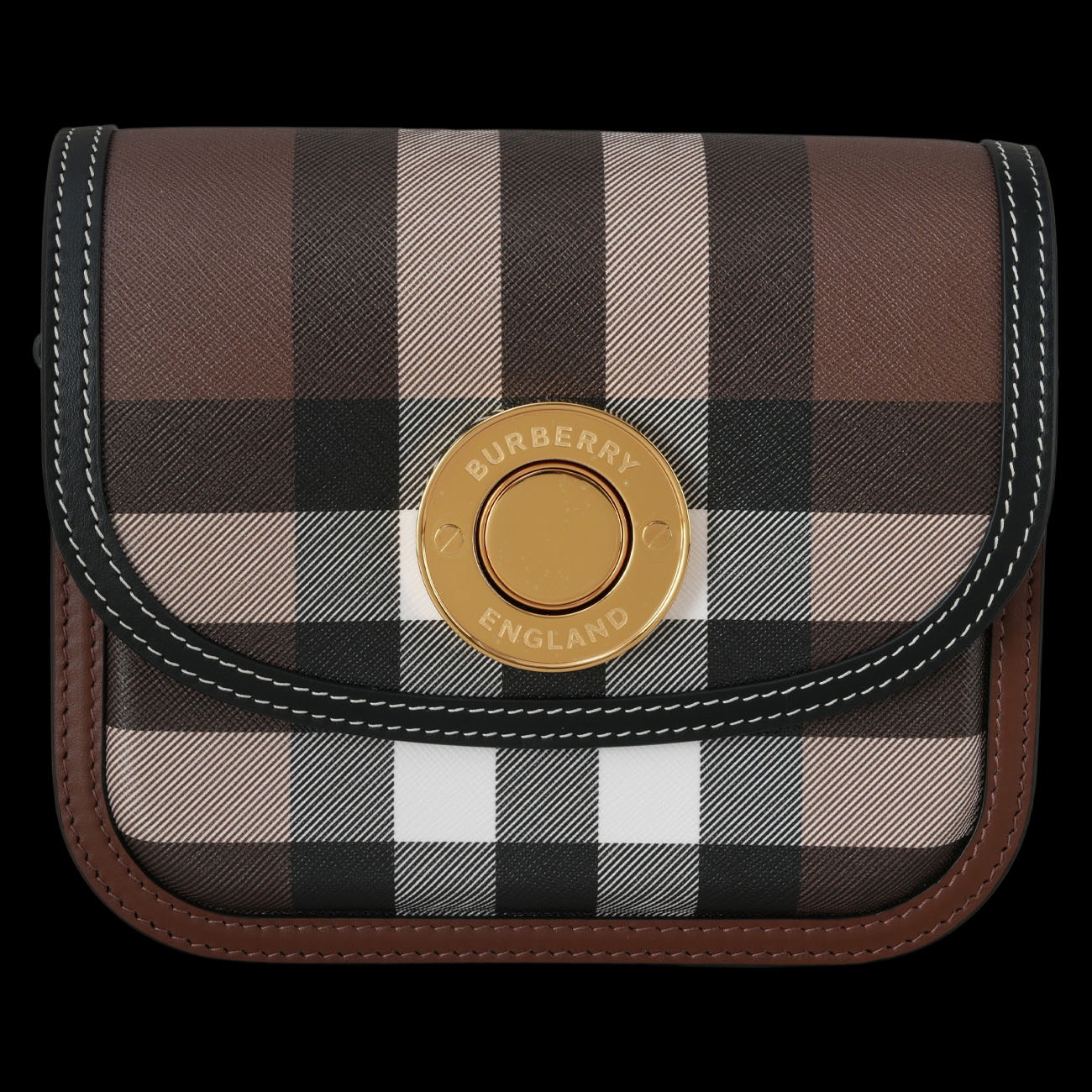 BURBERRY(USED)버버리 캔버스 레더 엘리자베스 크로스백
