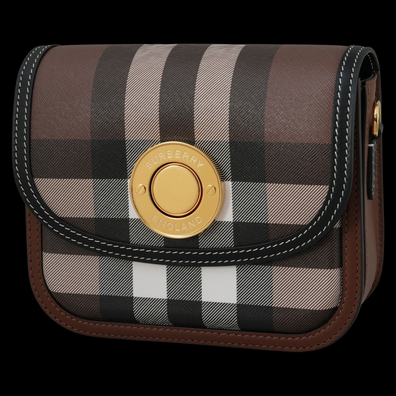 BURBERRY(USED)버버리 캔버스 레더 엘리자베스 크로스백