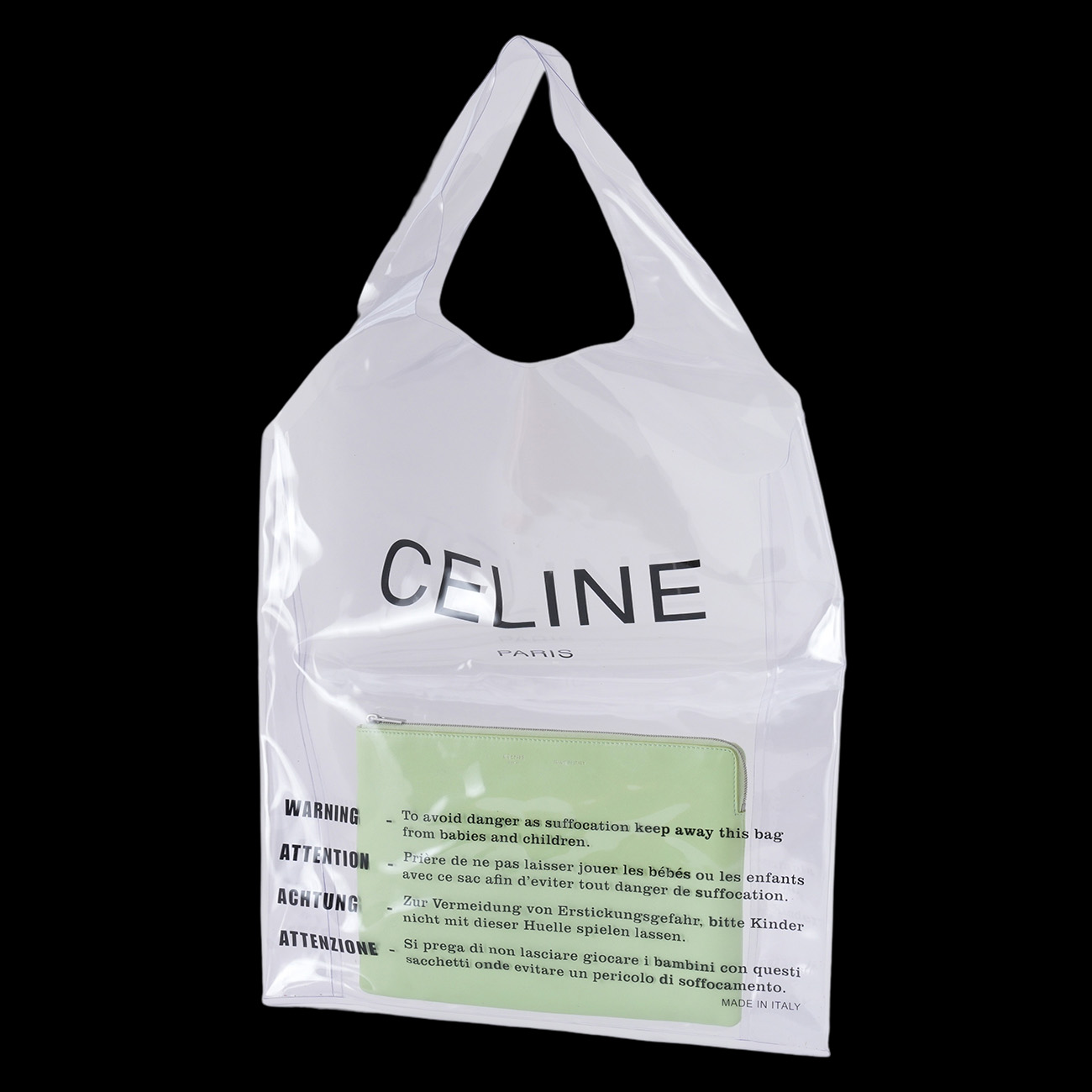 CELINE(USED)셀린느 PVC 투명백 & 파우치