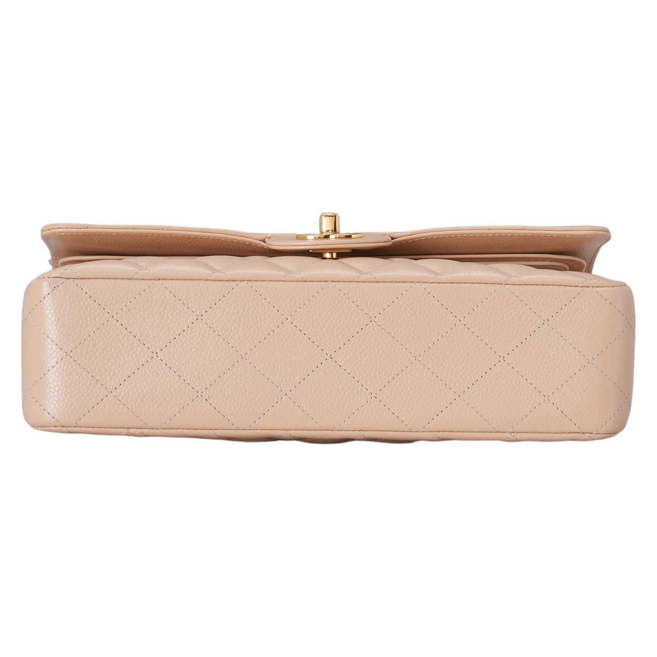 CHANEL(USED)샤넬 캐비어 클래식 베이지 미듐