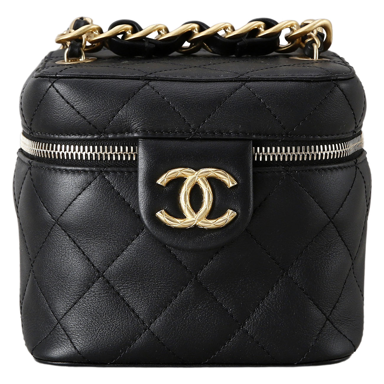 CHANEL(USED)샤넬 시즌 베니티 탑핸들 블랙