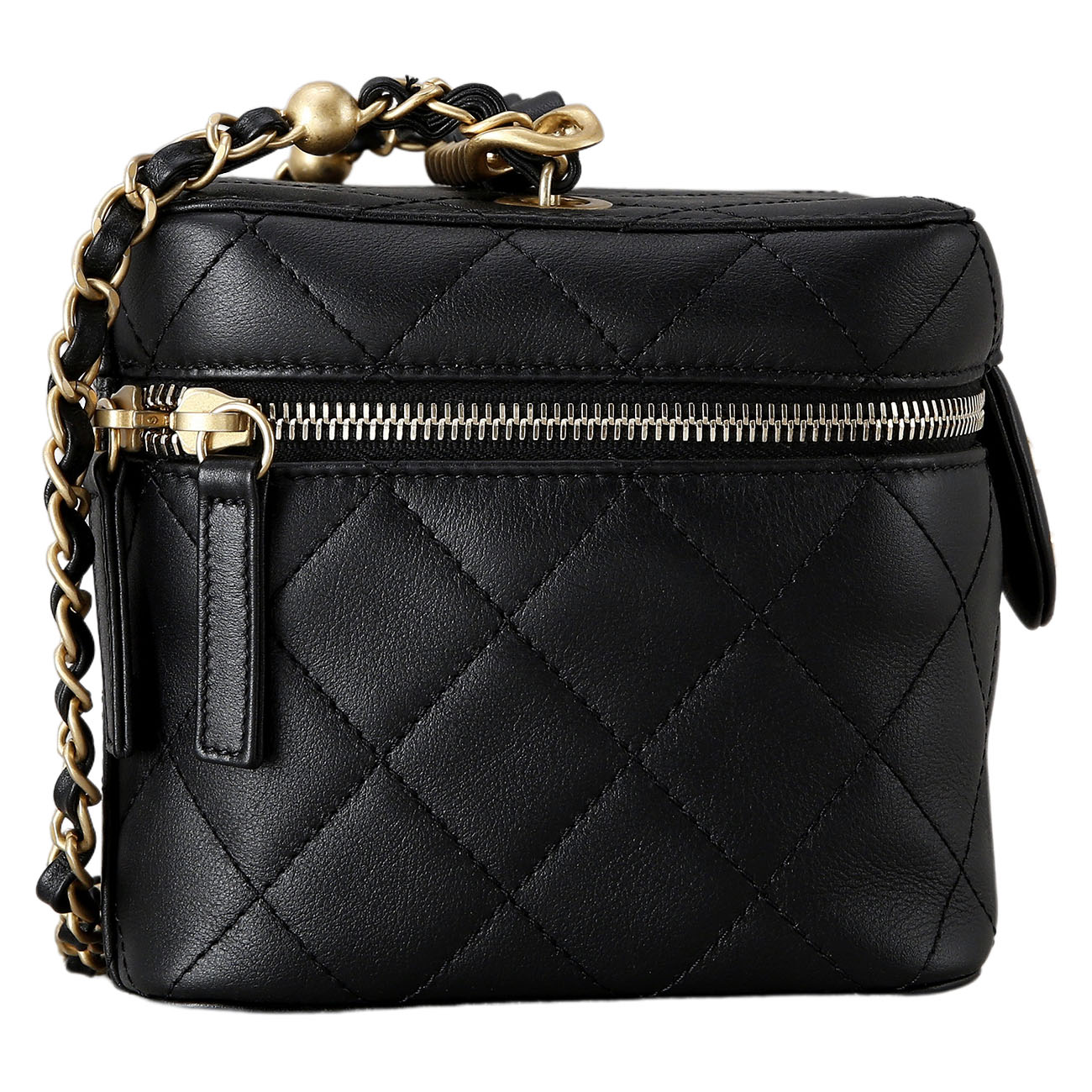 CHANEL(USED)샤넬 시즌 베니티 탑핸들 블랙