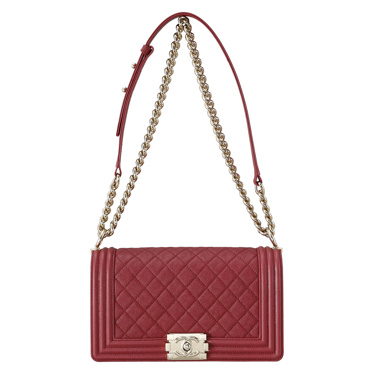 CHANEL(USED)샤넬 보이샤넬 캐비어 미듐