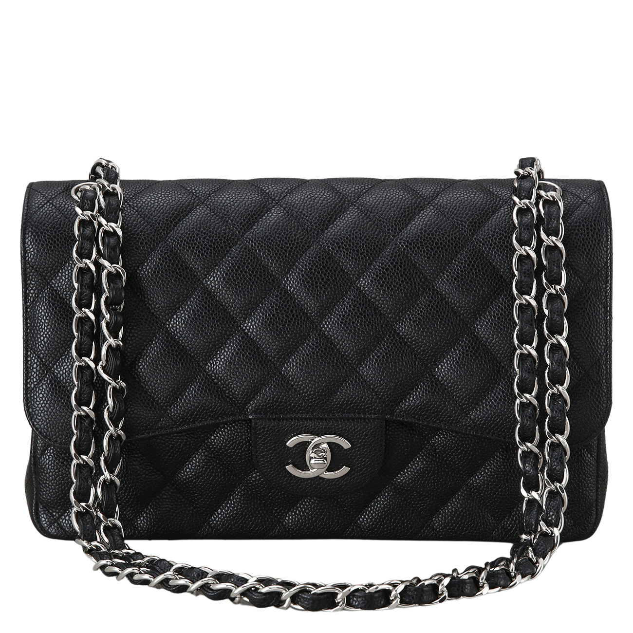 CHANEL(USED)샤넬 캐비어 클래식 라지 플랩백