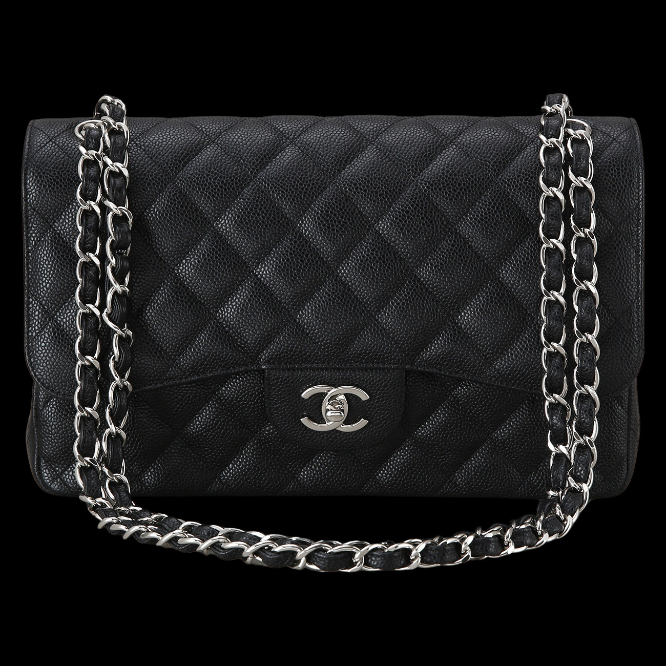 CHANEL(USED)샤넬 캐비어 클래식 라지 플랩백