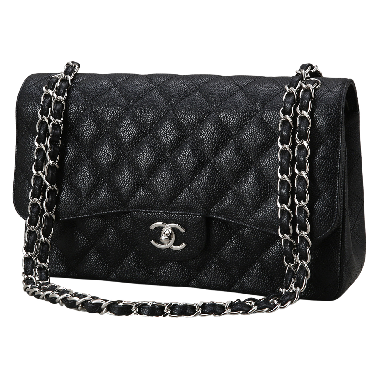 CHANEL(USED)샤넬 캐비어 클래식 라지 플랩백