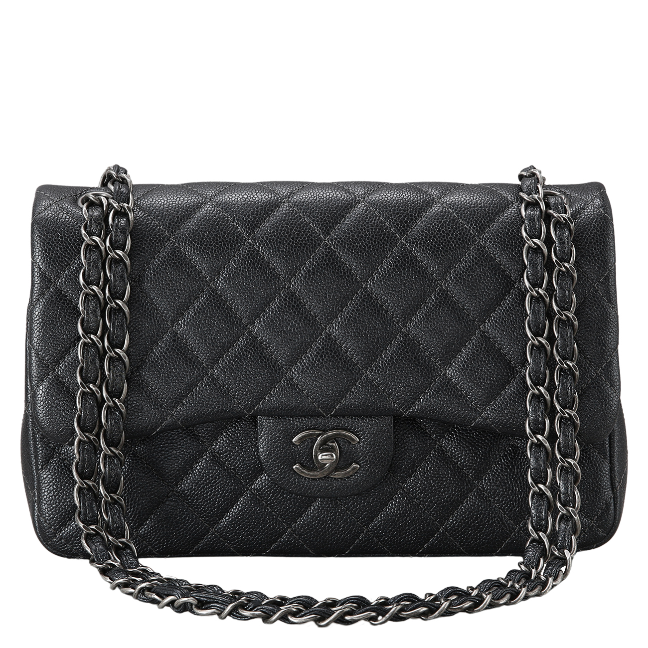 CHANEL(USED)샤넬 클래식 캐비어 라지 플랩백