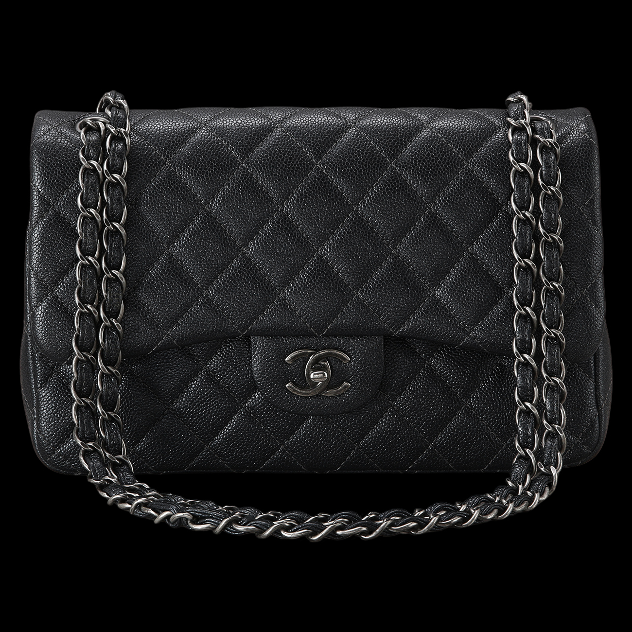 CHANEL(USED)샤넬 클래식 캐비어 라지 플랩백