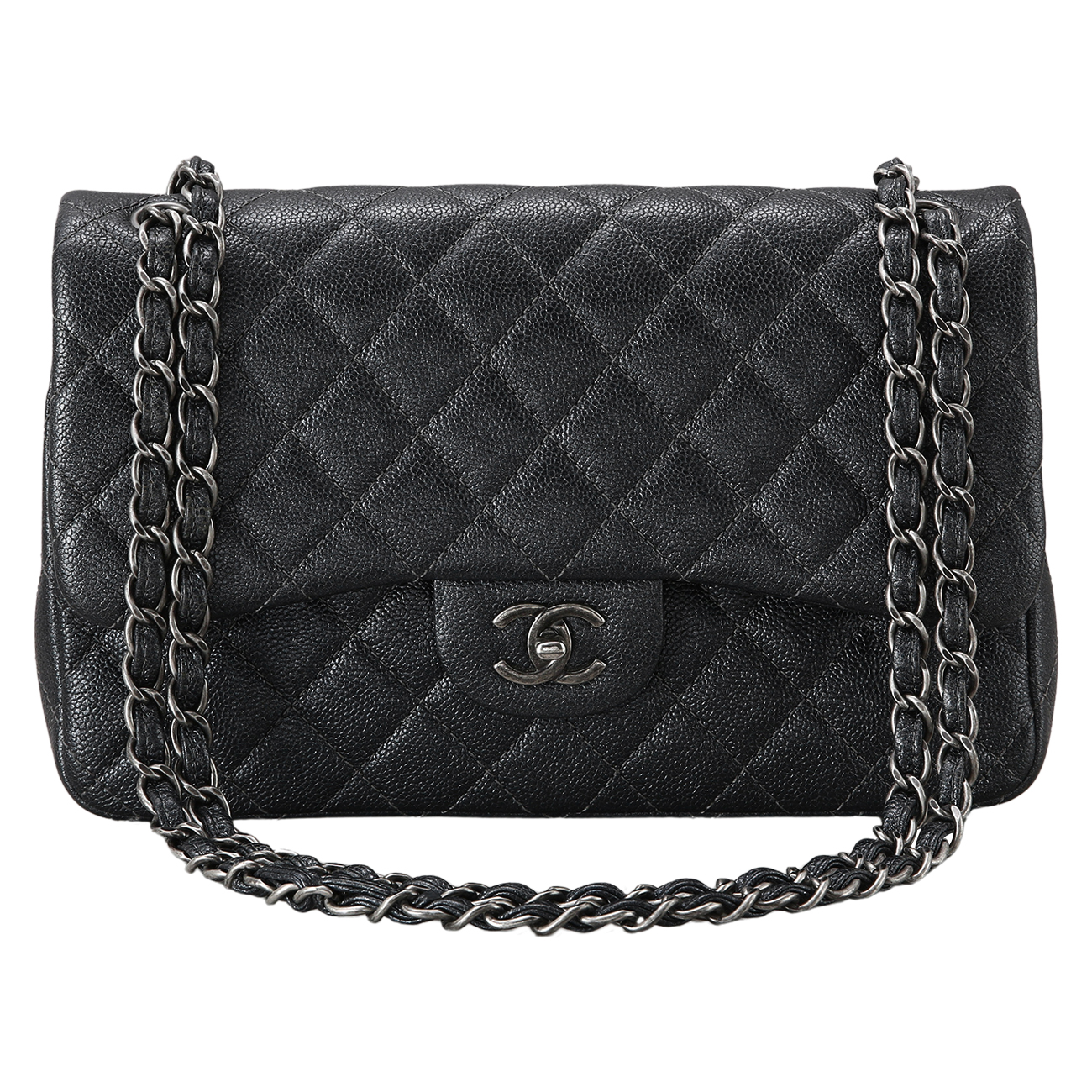 CHANEL(USED)샤넬 클래식 캐비어 라지 플랩백