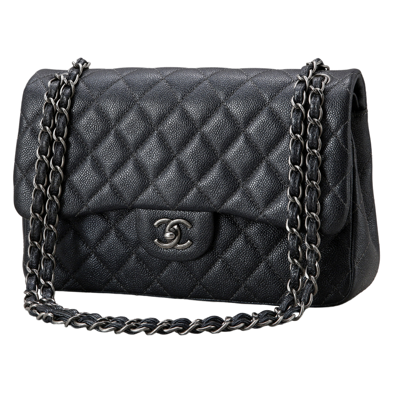 CHANEL(USED)샤넬 클래식 캐비어 라지 플랩백
