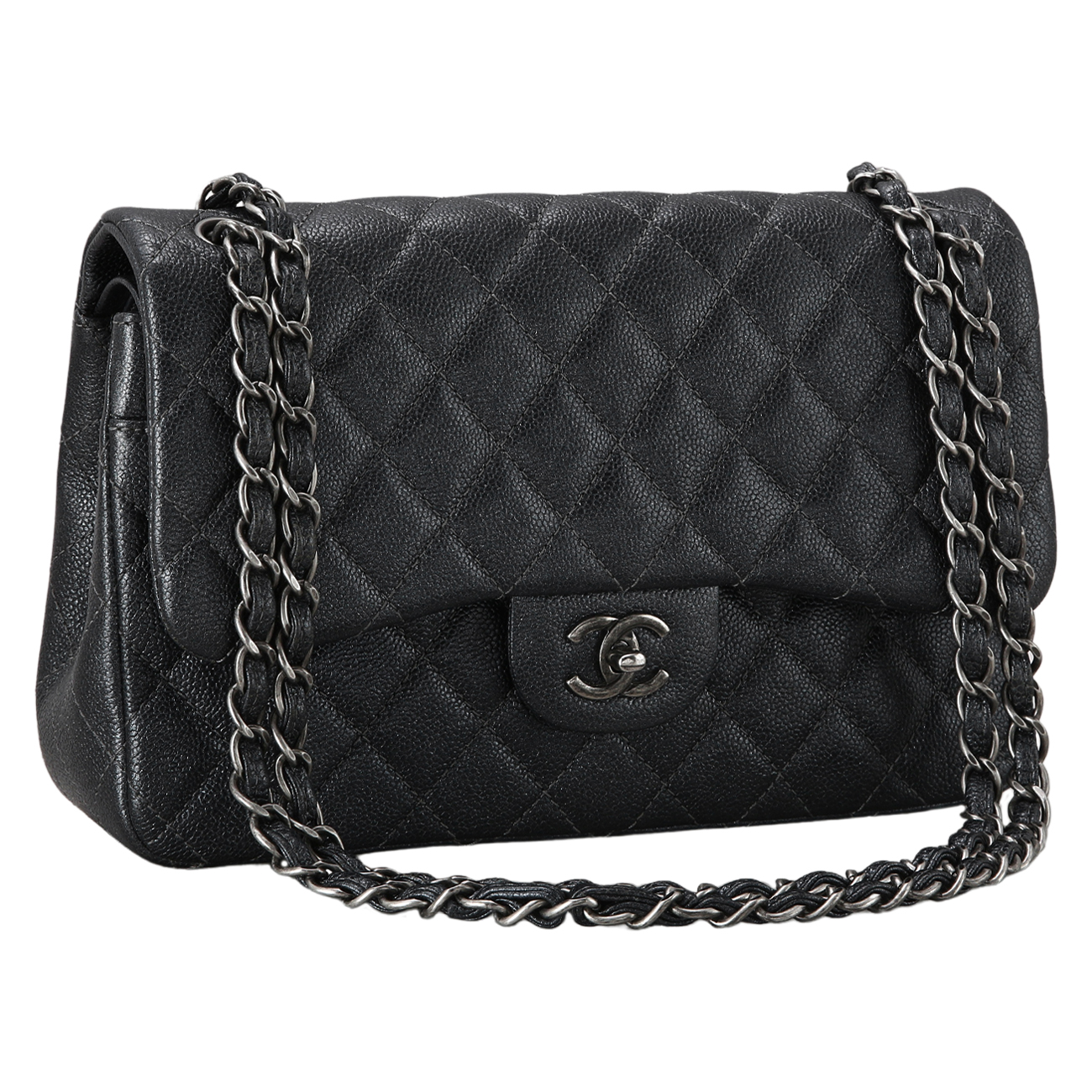 CHANEL(USED)샤넬 클래식 캐비어 라지 플랩백