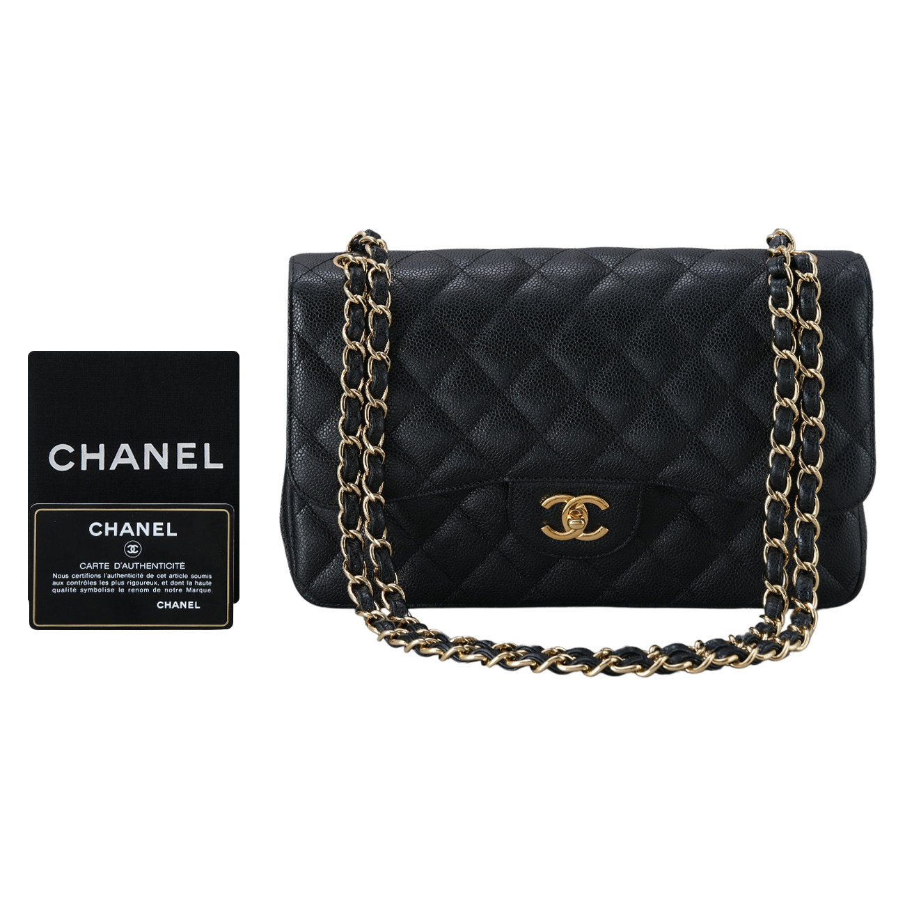CHANEL(USED)샤넬 캐비어 클래식 라지 플랩백