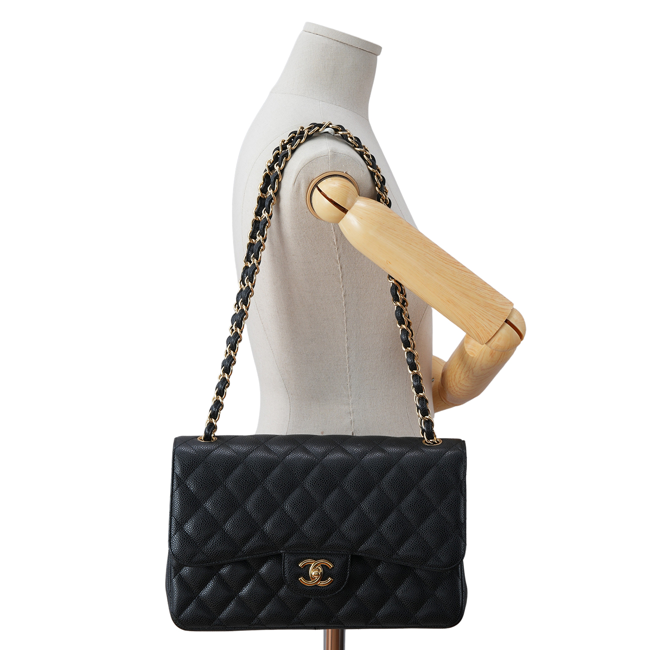 CHANEL(USED)샤넬 캐비어 클래식 라지 플랩백