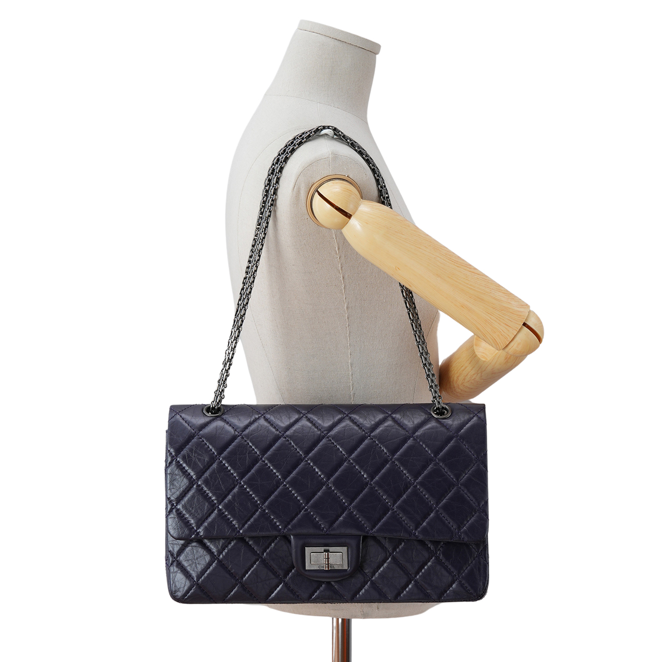 CHANEL(USED)샤넬 2.55 빈티지 라지 플랩백 퍼플