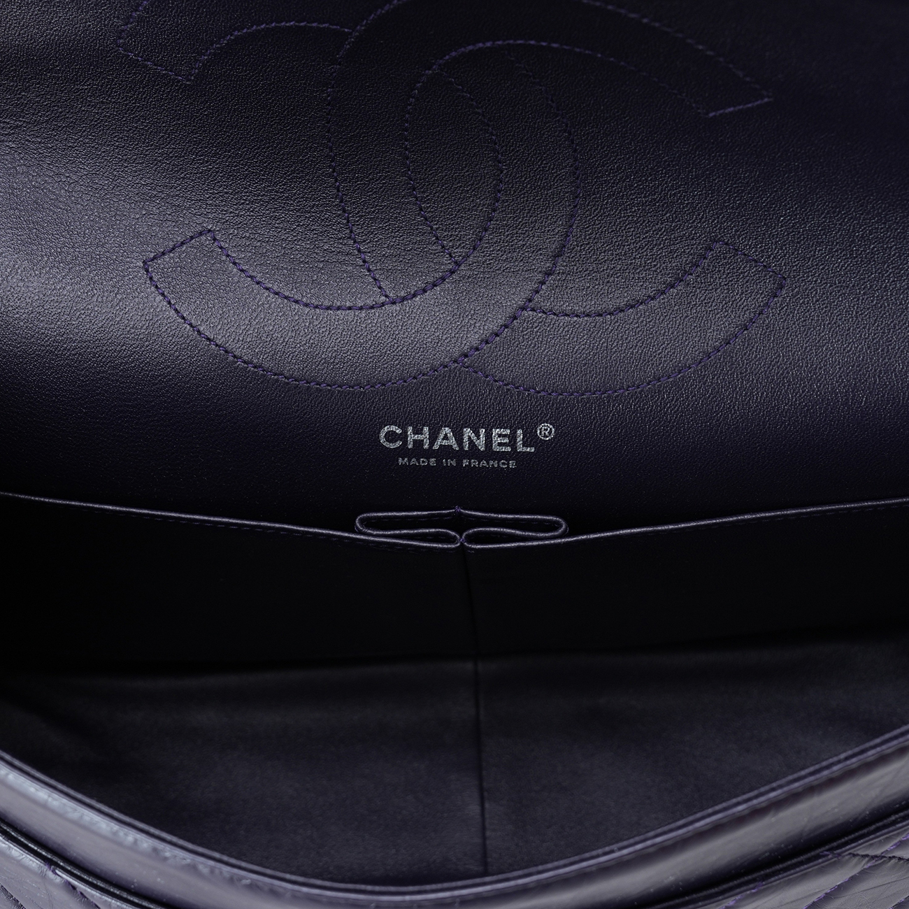 CHANEL(USED)샤넬 2.55 빈티지 라지 플랩백 퍼플