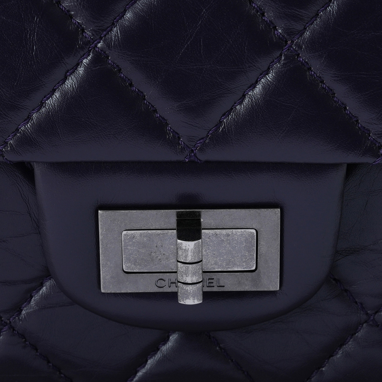 CHANEL(USED)샤넬 2.55 빈티지 라지 플랩백 퍼플